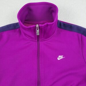 Nike Sportswear Full Zip Track Jacket Womens‎ Medium M Purple 370397 511 NSW